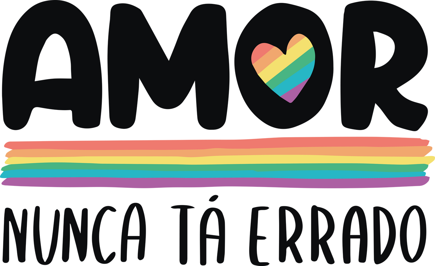 AMOR NUNCA TA ERRADO - TECIDO CLARO