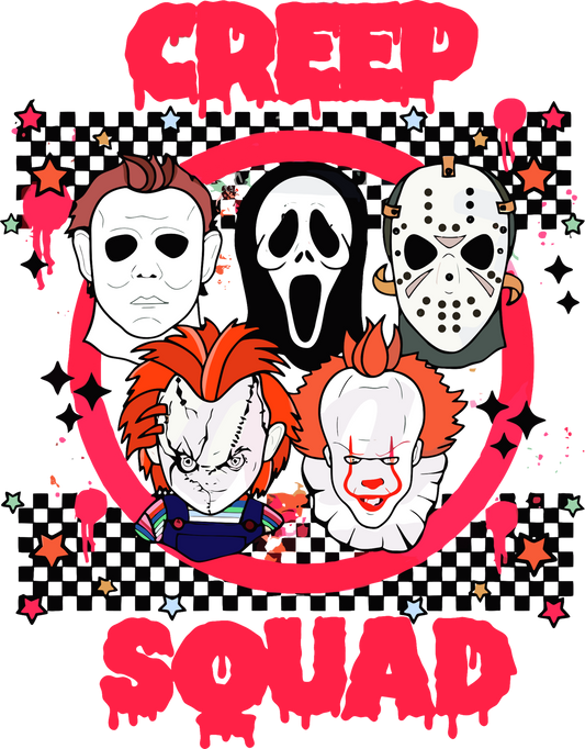 Estampa Aplicável DTF HALLOWEEN CREEP SQUAD