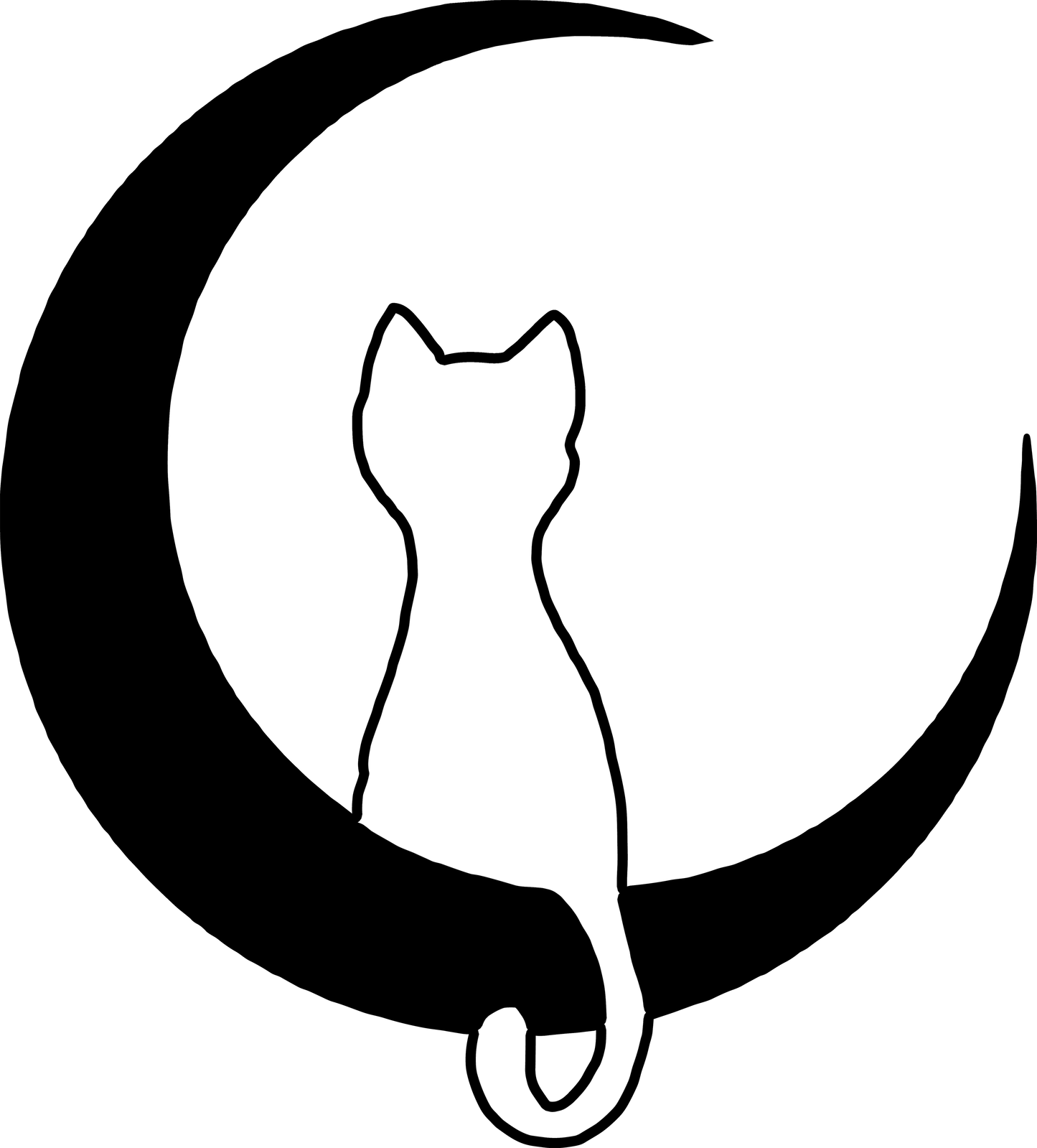 Casal Gato Lua