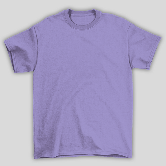 Camiseta lilas 100% algodão T-Shirt 30.1 Penteado