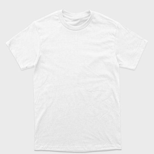 Camiseta Branca 100% algodão T-Shirt 30.1 Penteado