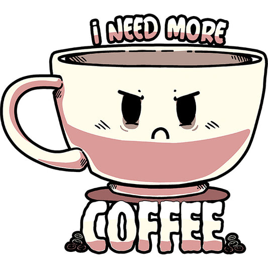 Estampa Aplicável DTF More Coffee Café Bravo