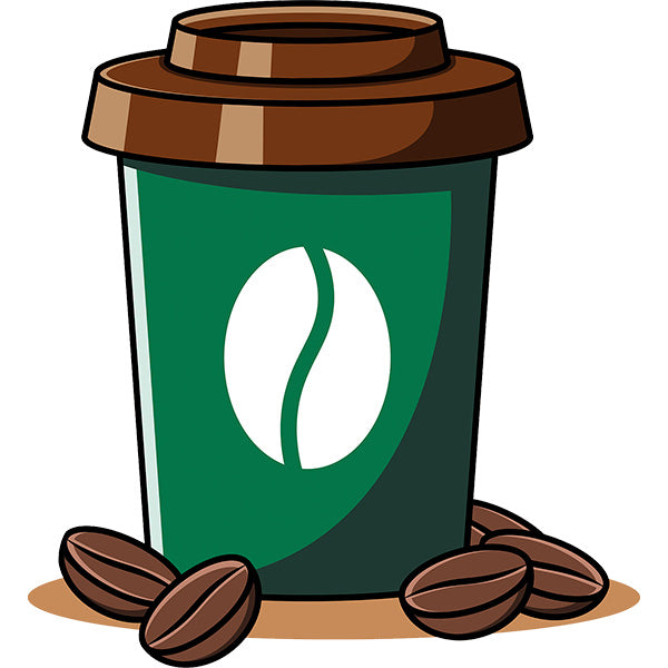 Estampa Aplicável DTF Copo Café Coffee Lover