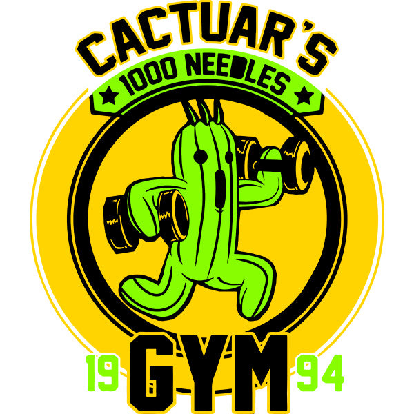 Estampa Aplicável DTF Cactuars Gym Final Fantasy