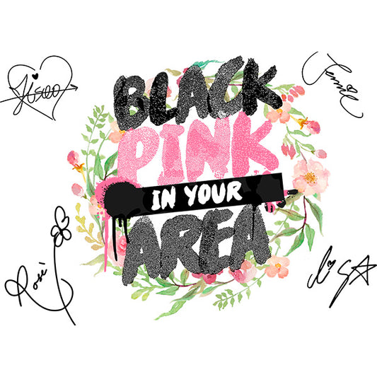 Estampa Aplicável DTF Blackpink In Your Area