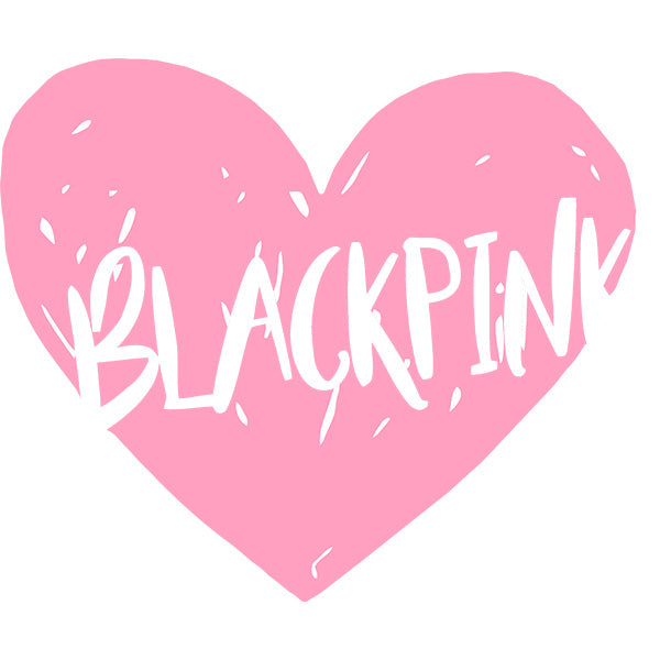 Estampa Aplicável DTF Blackpink Coração Kpop