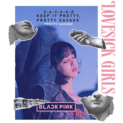 Estampa Aplicável DTF Blackpink Girl Lalisa