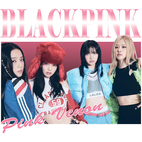 Estampa Aplicável Blackpink Pink Venom