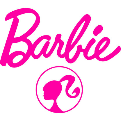 Estampa Aplicável  DTF Barbie Girl Boneca Logo