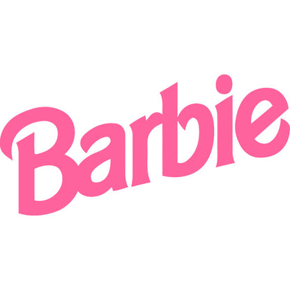Estampa Aplicável DTF Barbie Logo Rosa