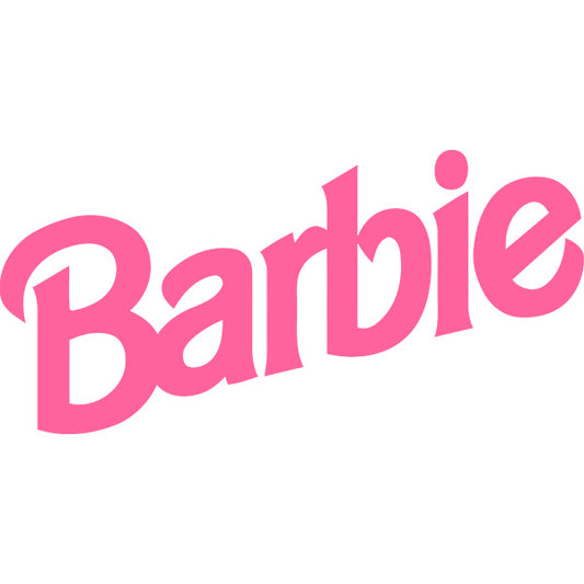 Estampa Aplicável DTF Barbie Logo Rosa