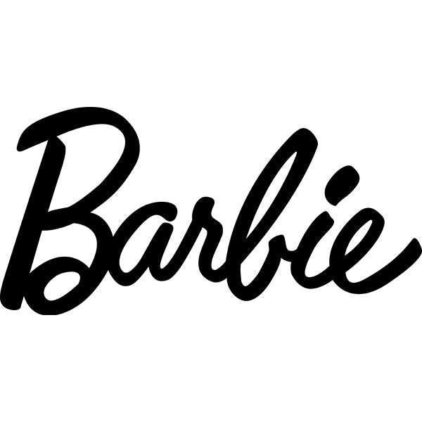 Estampa Aplicável DTF Barbie Logo Preto