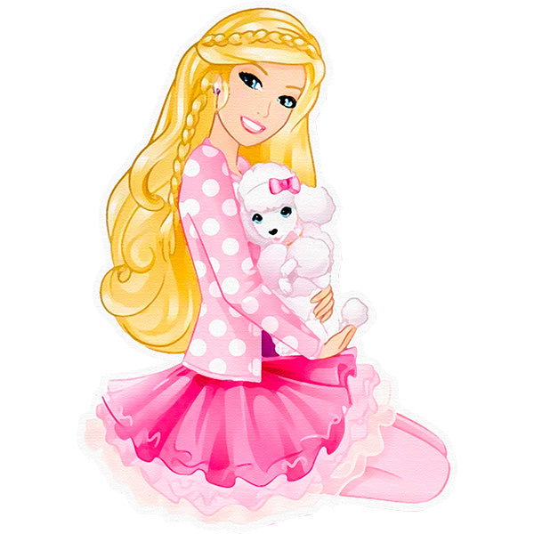 Estampa Aplicável  DTF Barbie Boneca Pet