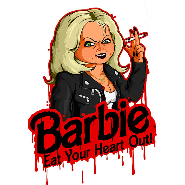 Estampa Aplicável  DTF Barbie Terror