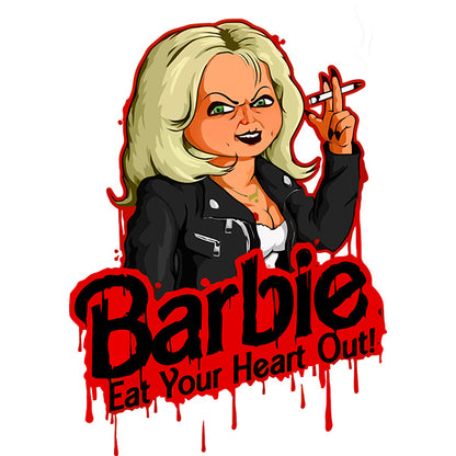 Estampa Aplicável  DTF Barbie Terror