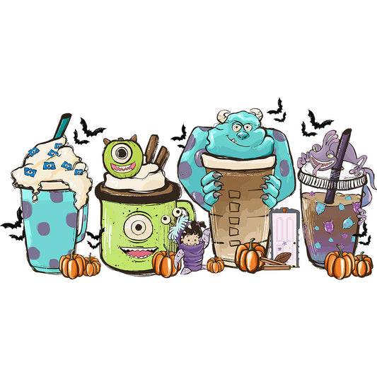 Estampa Aplicável DTF Halloween Monsters S