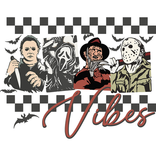Estampa Aplicável DTF Halloween Killers Vibes