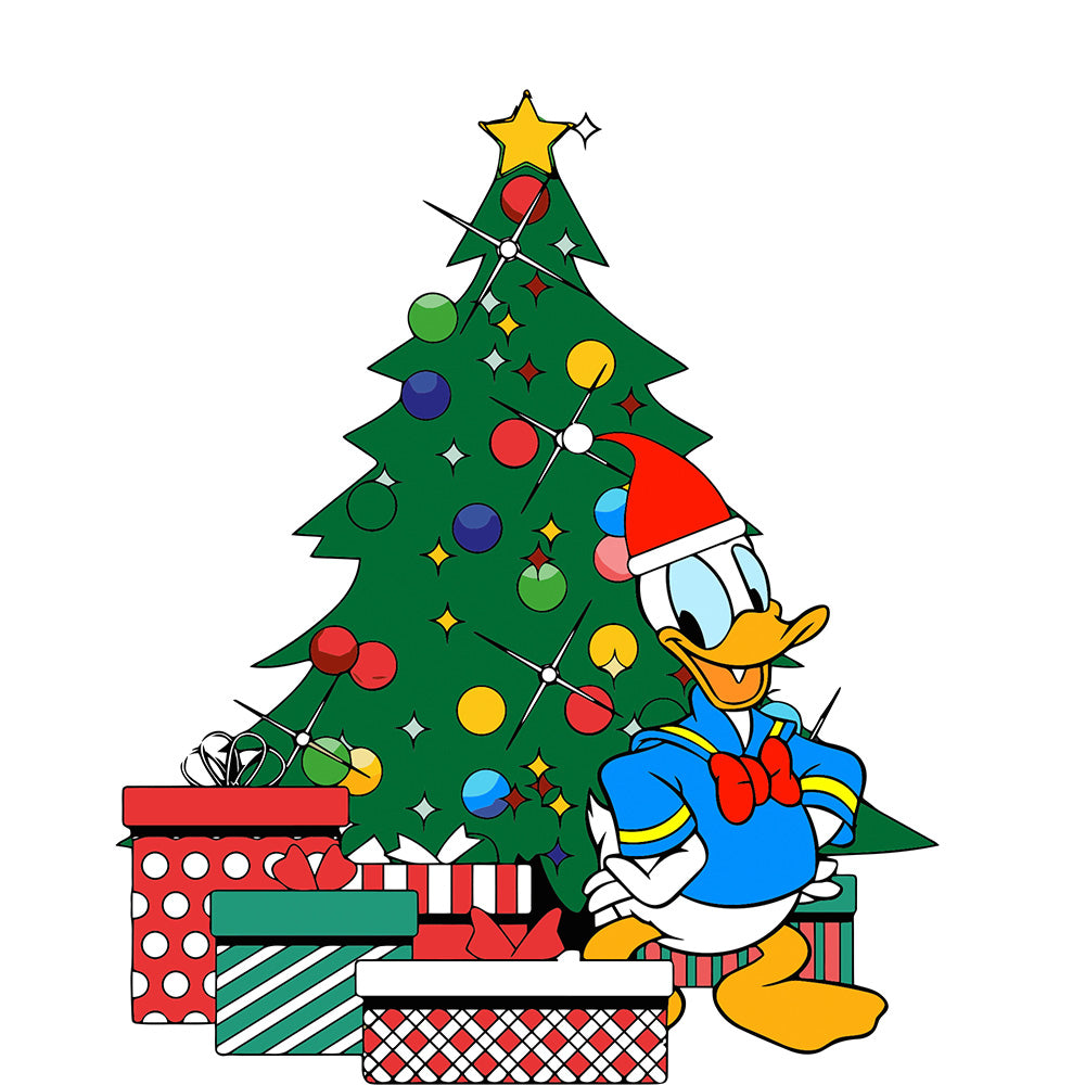 Estampa Aplicável DTF Arvore de Natal Pato Donald
