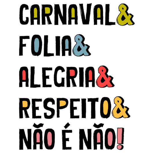 Estampa Aplicável DTF Carnaval e Folia